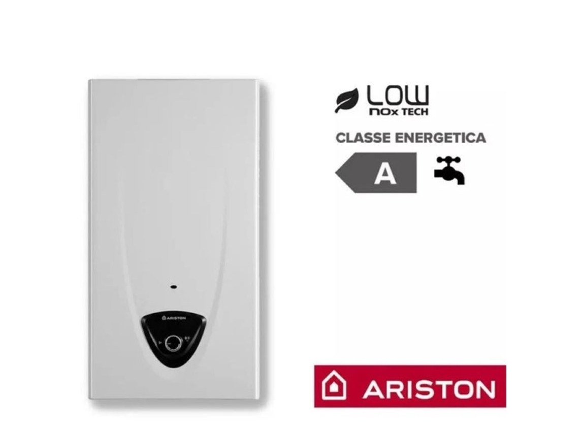 Scaldabagno A Gas A Camera Aperta Ariston Fast Evo X Display 14 Ng 14lt Metano Metano 24-kw