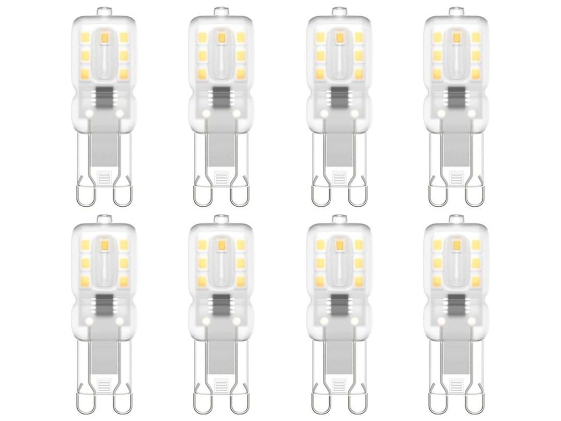 Lâmpada LED 2026 G9 220V 5500K 3W Equivalente a Halógena de 30W 300lm Não Dimerizável Pacote com 8