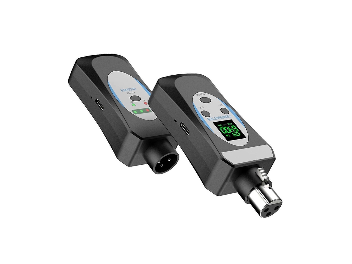 Sistema de micrófono inalámbrico profesional, transmisor y receptor con pantalla de visualización, receptor de audio delicado y transmisor Rosewell