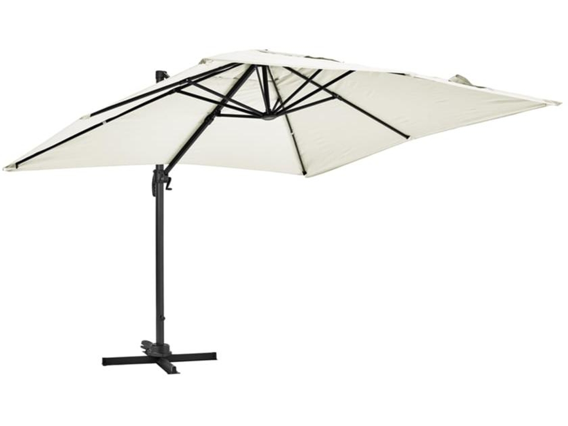 Parasol Cuadrado De Mástil Lateral 3 M De Aluminio