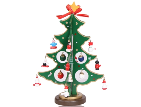 Árbol de Navidad TUSERXLN Regalo Gran Tamaño Madera Verde