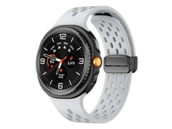 Bracelete Para Samsung Galaxy Watch 8 / 8 Classic - Silicone Magnético Com Malha Clássica - Cinza