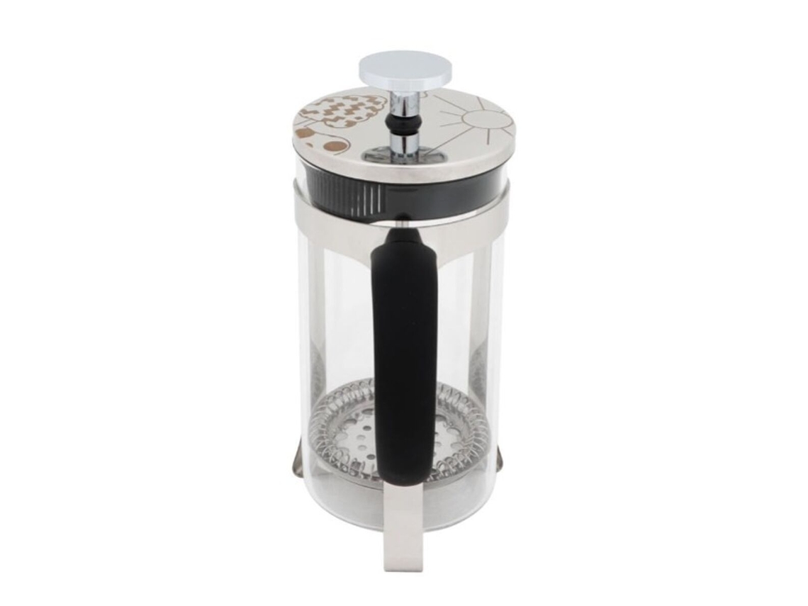 Cafetera de prensa francesa Any Morning para espresso, 450 ml, acero inoxidable y cristal, fácil de limpiar.