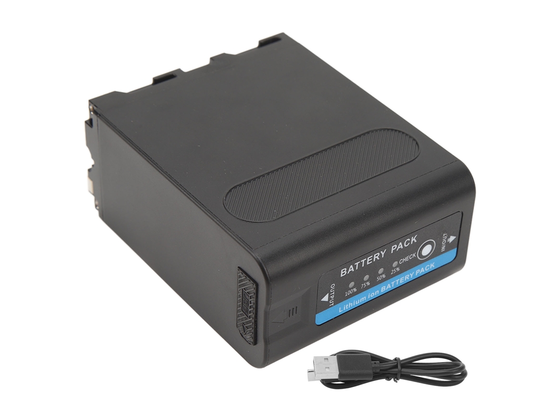 Batería NP F990 de 7,4 V y 800 mAh para cámara MC2500C, luz LED y monitor.