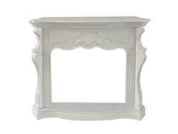 Revestimiento de madera para marco de chimenea París Blanco DIVINA FIRE (L123xP39xH100 cm)