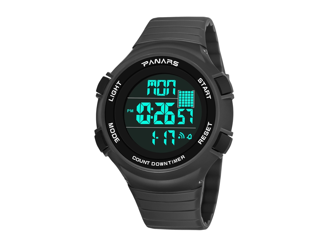 Reloj Deportivo Para Hombre, Resistente Al Agua Hasta 50 M, Luminoso Con Funciones De Cronómetro.