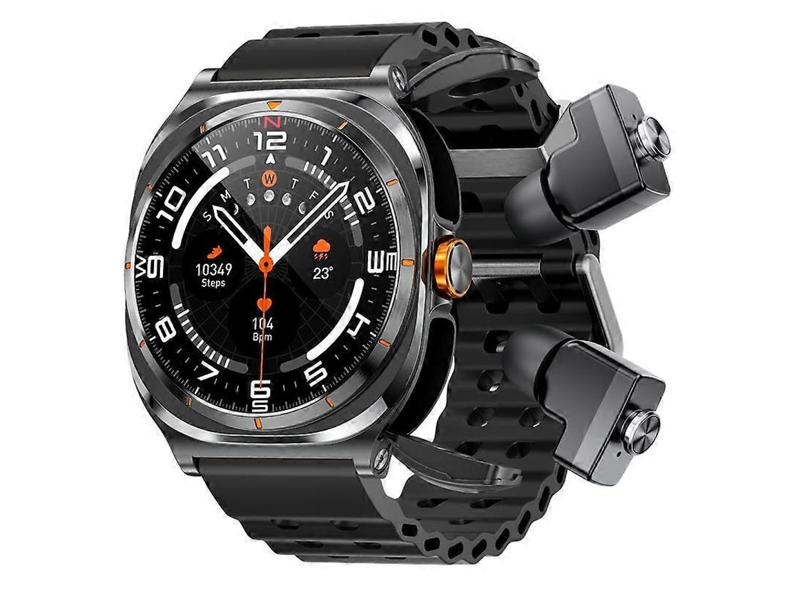 Reloj inteligente GT98 con auriculares Bluetooth 2 en 1, 1,53 pulgadas, IP67, resistente al agua, monitorización de oxígeno en sangre, bicicleta eléctrica Ly