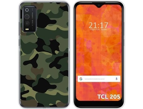 Carcasa TCL 205 TUMUNDOSMARTPHONE Camuflaje Multicolor
