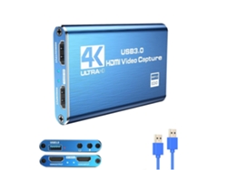 Placa De Captura De Vídeo Hdmi Usb 3.0 Placa De Captura 4K Adaptador 1080P 60Fps Captura De Videogame Para Switch Ps5