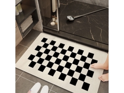 Alfombra de Baño LUUCOZK Antideslizantes Decoración Baño Secado Rápido Poliéster Multicolor (80x120cm)