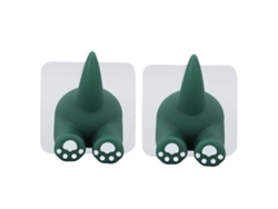 Portacepillos Para Niños 2 Piezas, Lindo Dinosaurio, Instalación de Pared, Baño, Soporte para Dientes