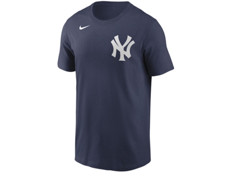 Camiseta de Hombre NIKE New York Yankees Wordmark Azul (XL)
