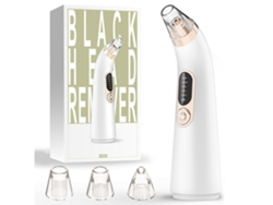 Removedor de espinillas al vacío de poros 5 modos 4 sondas Herramienta extractora de acné con kit de 4 piezas para hombres y mujeres Blanco YEMAESRE