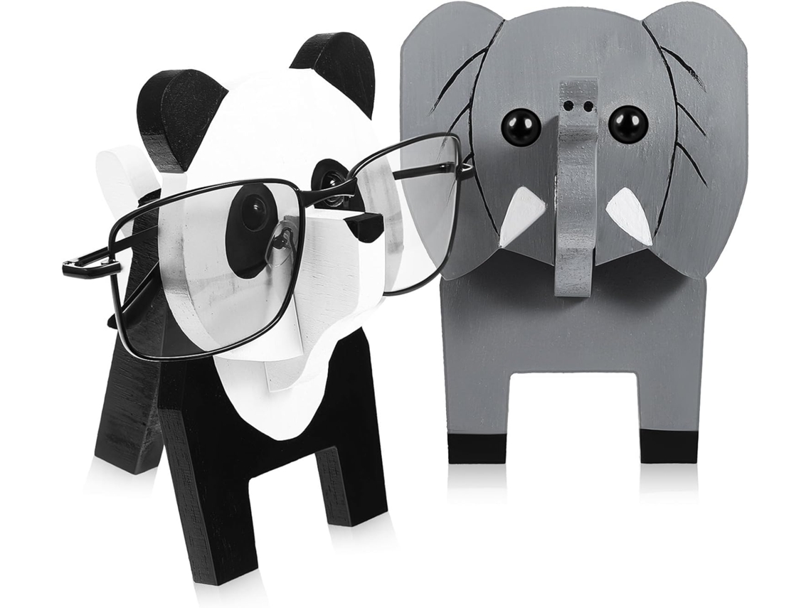 Soporte Madera Gafas Niños Niñas Juego 2 Soportes Desmontables Forma Animales Estar Oficina Sala