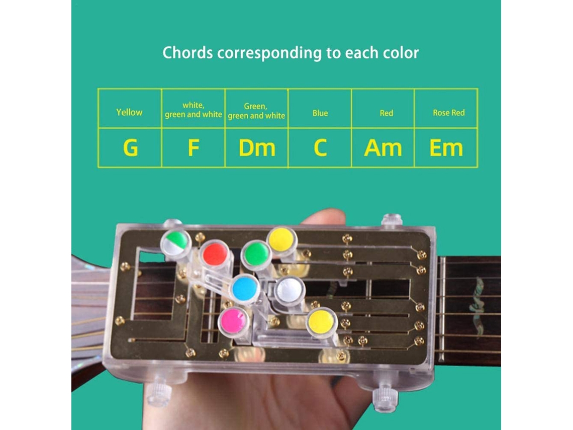 Herramienta Para Practicar Acordes De Guitarra Con 6 Acordes Universales: Sistema De Aprendizaje Sencillo.