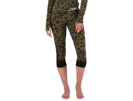 Calça MONS ROYALE Cascade Flex 3/4 Leggings Verde L Mulher