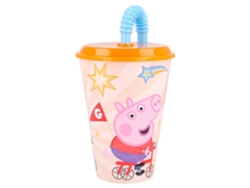 Vaso con pajita PEPPA PIG