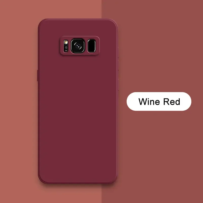 (samsung Note 9, Magenta) Funda De Silicona Líquida Para Teléfono Samsung, Cubierta Trasera Suave Y A Prueba De Golpes.