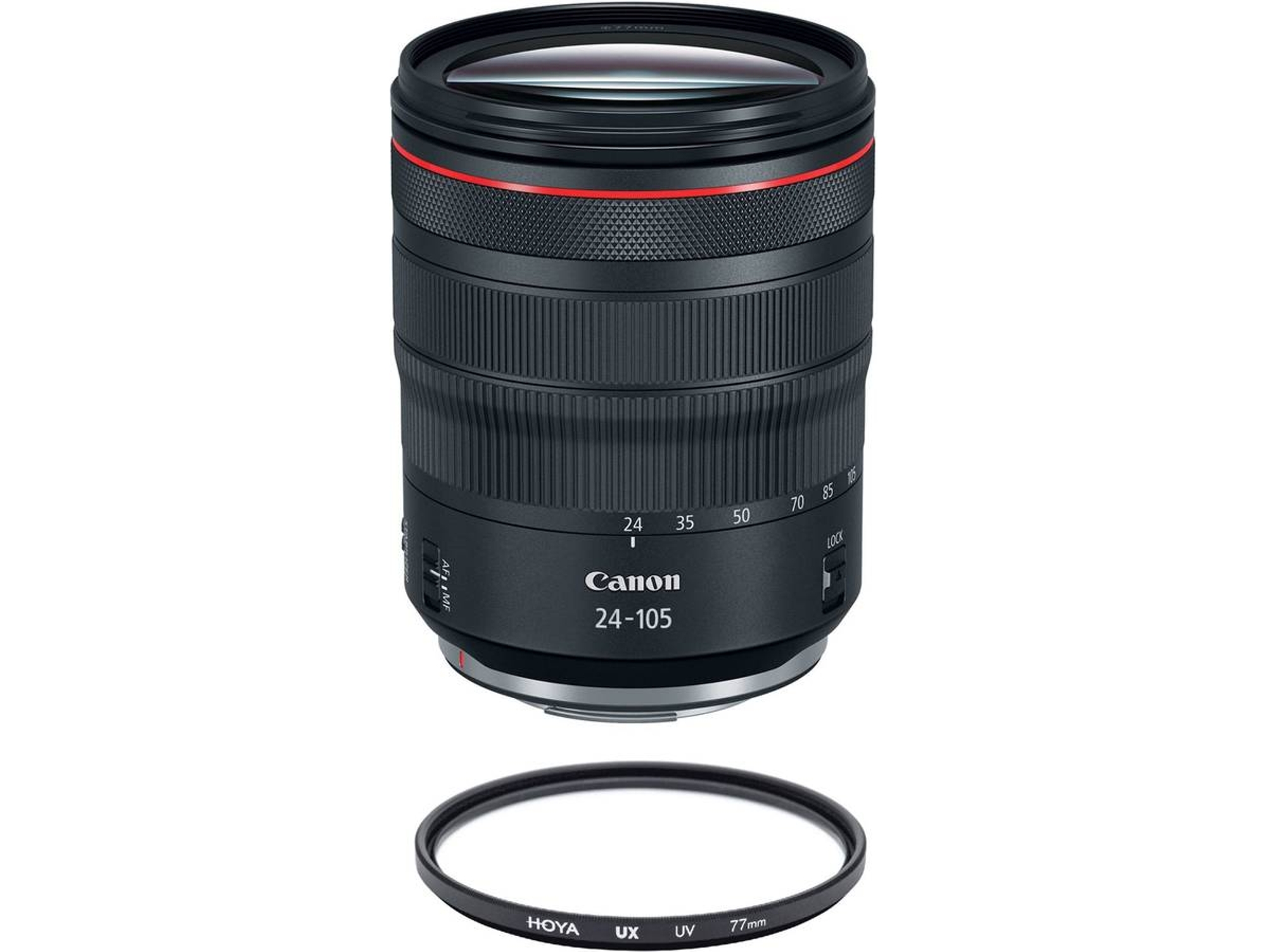 Objetivo CANON RF 24-105mm F4L IS USM + Hoya UX UV 77mm