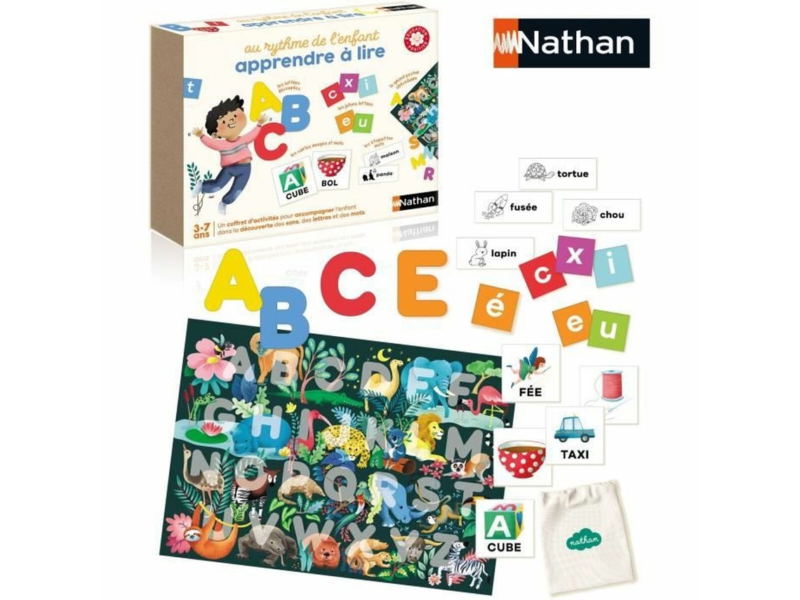 Juego Educativo NATHAN Au Rhythm De L'Enfant: Learning To Read (Edad Mínima Recomendada: 3 años - Versión en Francês)