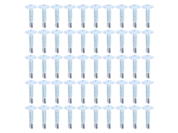 50 Tornillos De Autoabertura Cruzados De Acero Al Carbono 4.2x19mm Kit Para Reparación De Cabeza De Truss