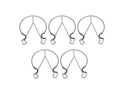5 estantes flotantes de hierro para macetas, fáciles de instalar, resistentes a la oxidación, para jardín, balcón y valla.