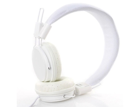 Auriculares Diadema con cable para niños con estilo para Ipad Tablet White