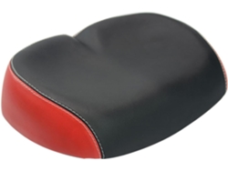 Sillín De Bicicleta De Montaña De Pu Grueso, Negro Y Rojo, Acolchado, Asiento De Bicicleta Con Absorción De Impactos