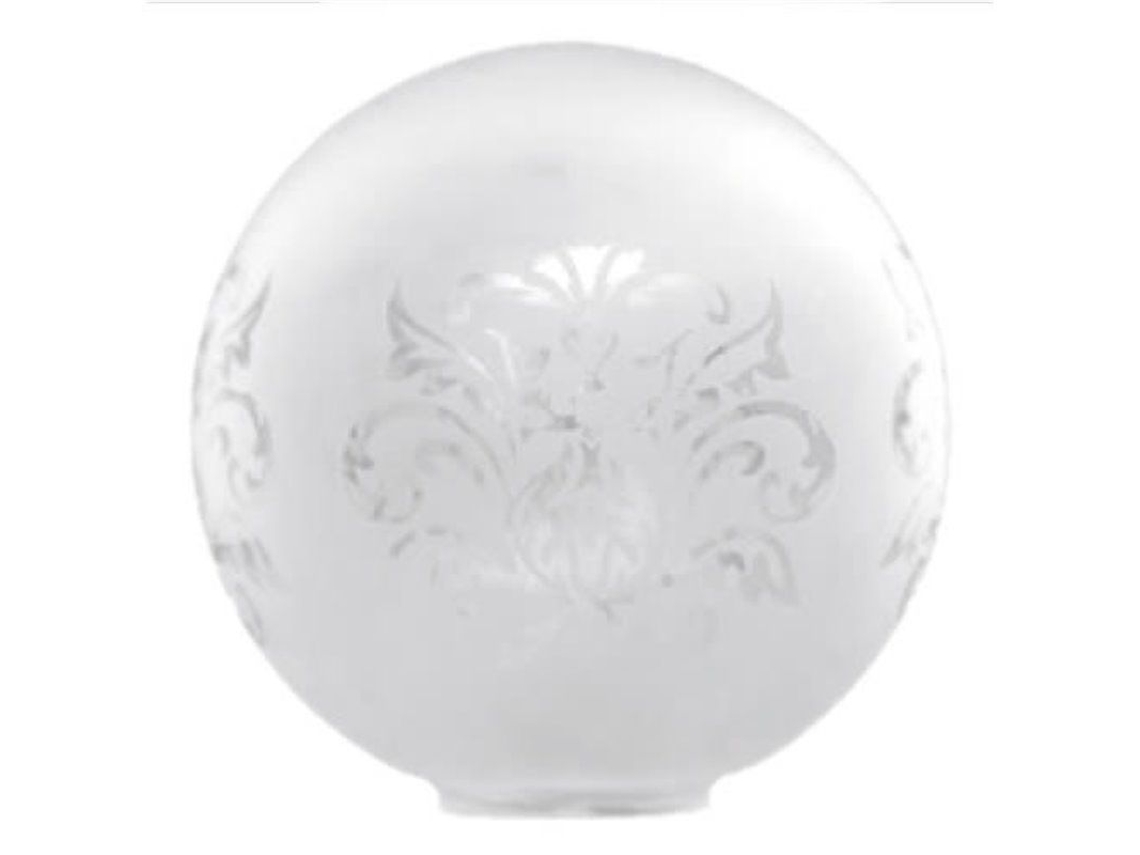 Tulipa de cristal bola mate de 12cm boca 5cm