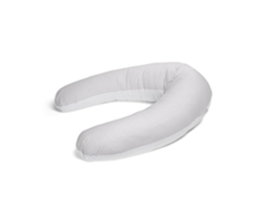 Almohada de maternidad y lactancia, gris evolutivo, 160 cm, funda extraíble y relleno de fibra, Xaluca