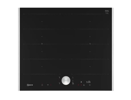 Placa de inducción 60cm 4 fuegos 7400w acero inoxidable/negro T66TTY4L0 - NEFF