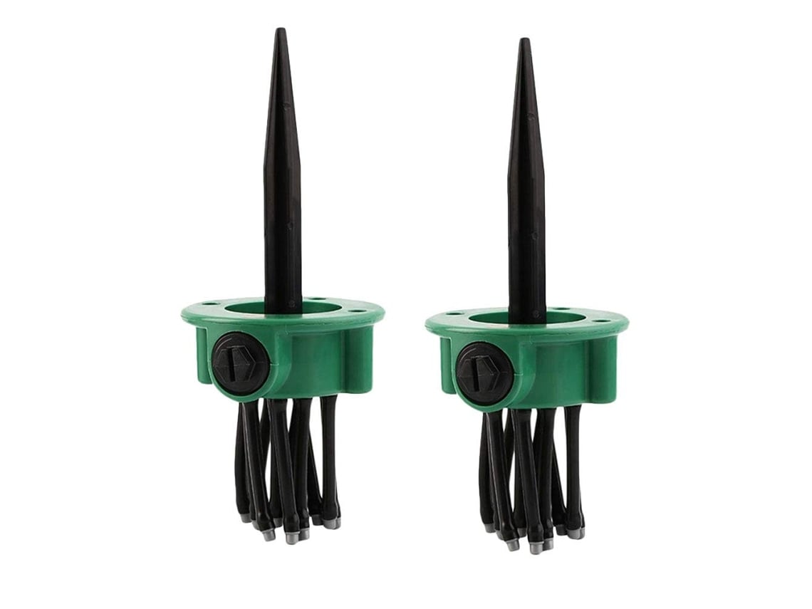 2 Conjuntos De Aspersores Rotativos Automáticos Para Base De Irrigação De Jardim