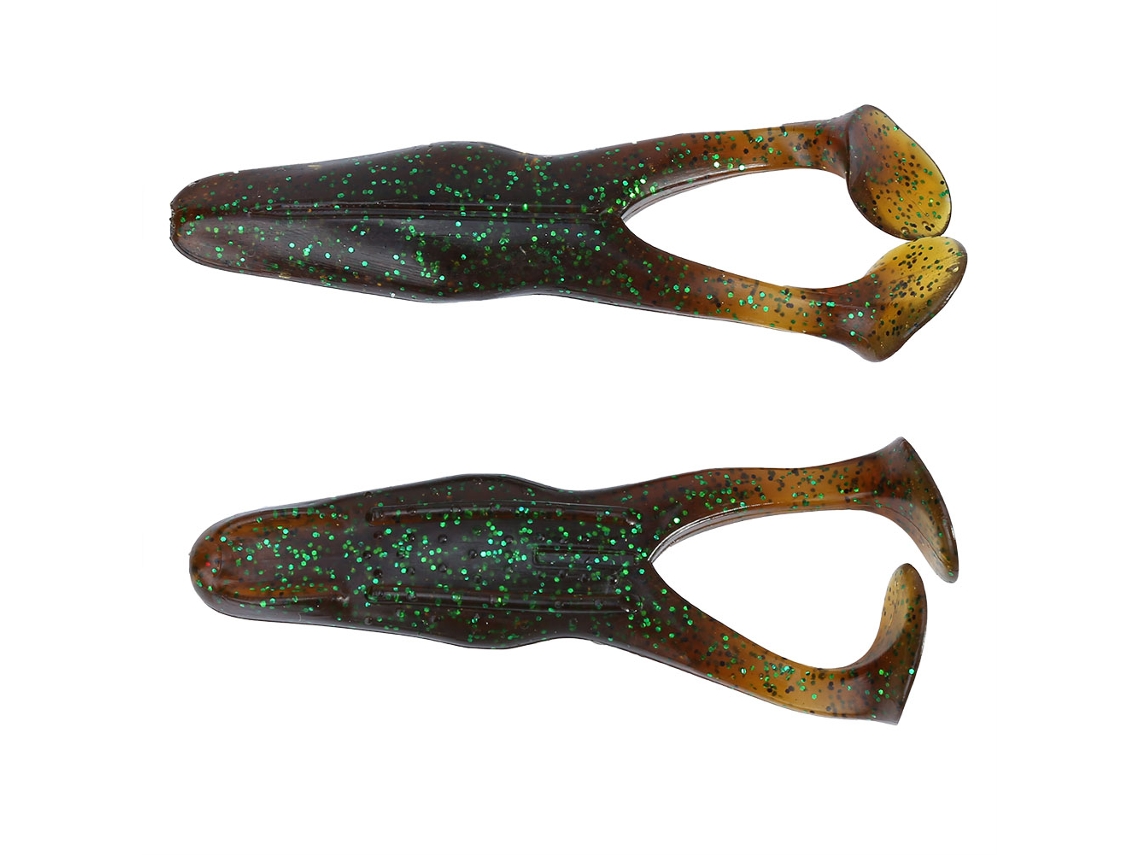 2026rebe-2pcs 105mm 13g Señuelo De Rana Suave Realista Para Pesca Lures Bait Verde Oscuro