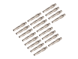 20 Unidades De Conectores Banana Macho De 4 Mm, De Cobre Puro Niquelado, Para Instrumentos Electrónicos, Modelo 21.120