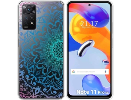 Carcasa Xiaomi Redmi Note 11 Pro TUMUNDOSMARTPHONE Dibujos Transparente Mandala Multicolor