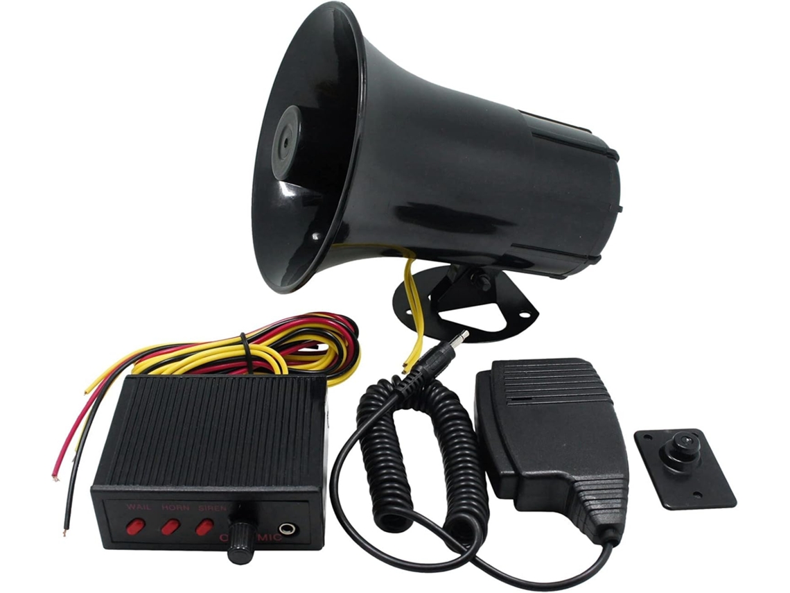 Sirena Policial De 12 V, Altavoz De 3 Tonos, Control De Volumen, Sistema Para Vehículos.