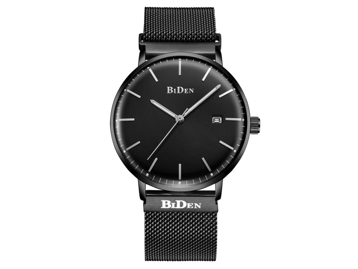 Cinto De Relógio De Couro Pu Clássico Para Homem Com Fivela De Aço 14-22mm (18mm Marrom)