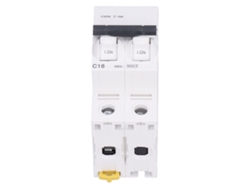 Disyuntor Miniatura 2p Aislador De Corriente Residual Din Rail 400v 16a Ic65n C16