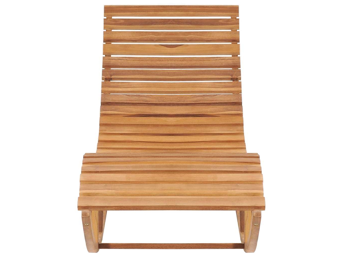 Maison Exclusive - Tumbona Mecedora De Madera De Teca Maciza