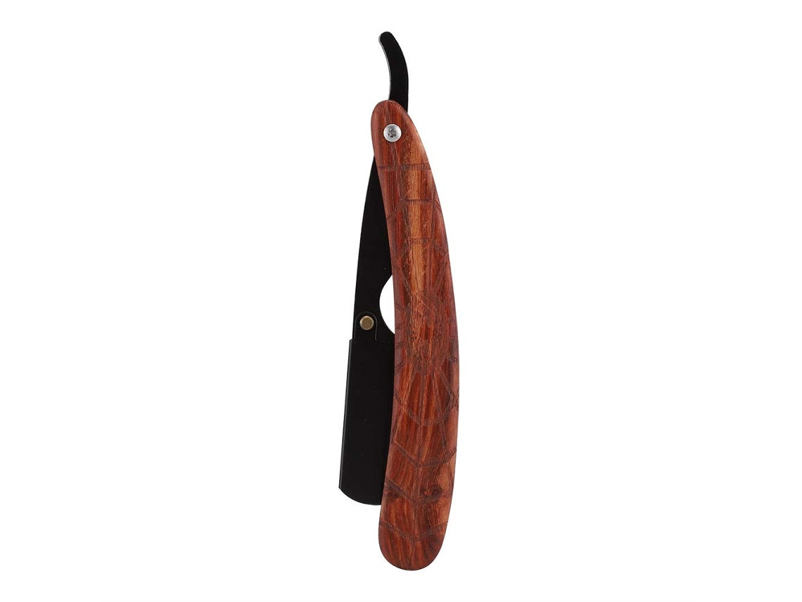 Porta Rasuradora De Barba Manual Clásica - Herramienta De Afeitado Tradicional Con Mango De Madera Natural