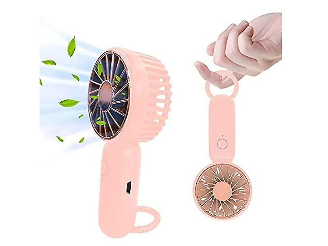 Ventilador portátil 3 velocidades Mosqueta 2000mah Rosa Yizhood