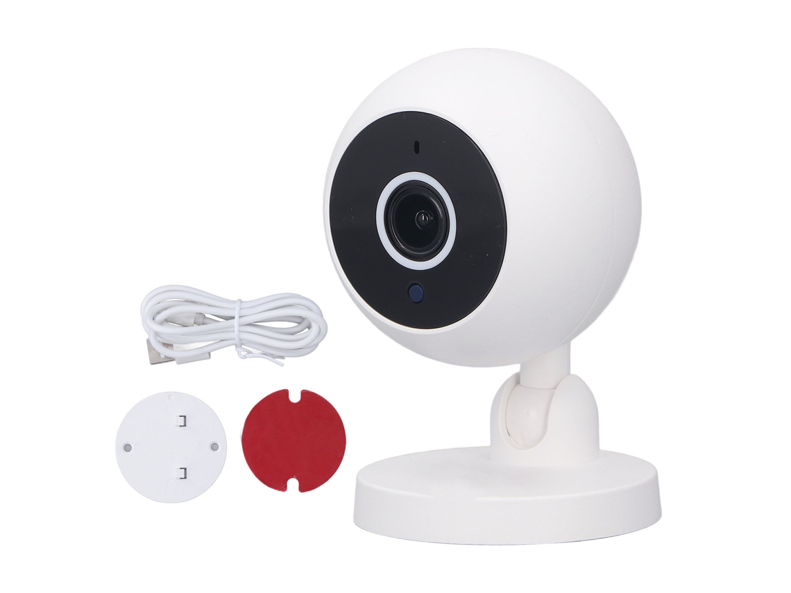 Cámara De Seguridad Inteligente Inalámbrica Abs Fhd Con Infrarrojo Para Hogar, Oficina Y Hotel
