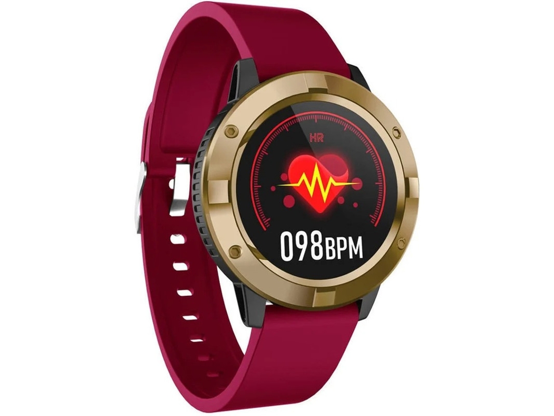 Reloj inteligente Q10 para mujer, resistente al agua IP67, con monitor de ritmo cardíaco, podómetro y rastreador de actividad física multideportivo, Bestvite (rojo)