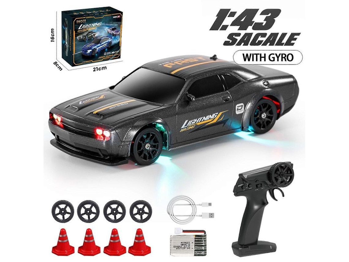 Coche RC Drift con giroscopio 2.4g 1/43 Alta velocidad, 4WD RTR CHARM