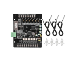 Placa De Controle Industrial Plc Fx1n-14mt-3n Com 3 Sondas De Temperatura Controlador Programável