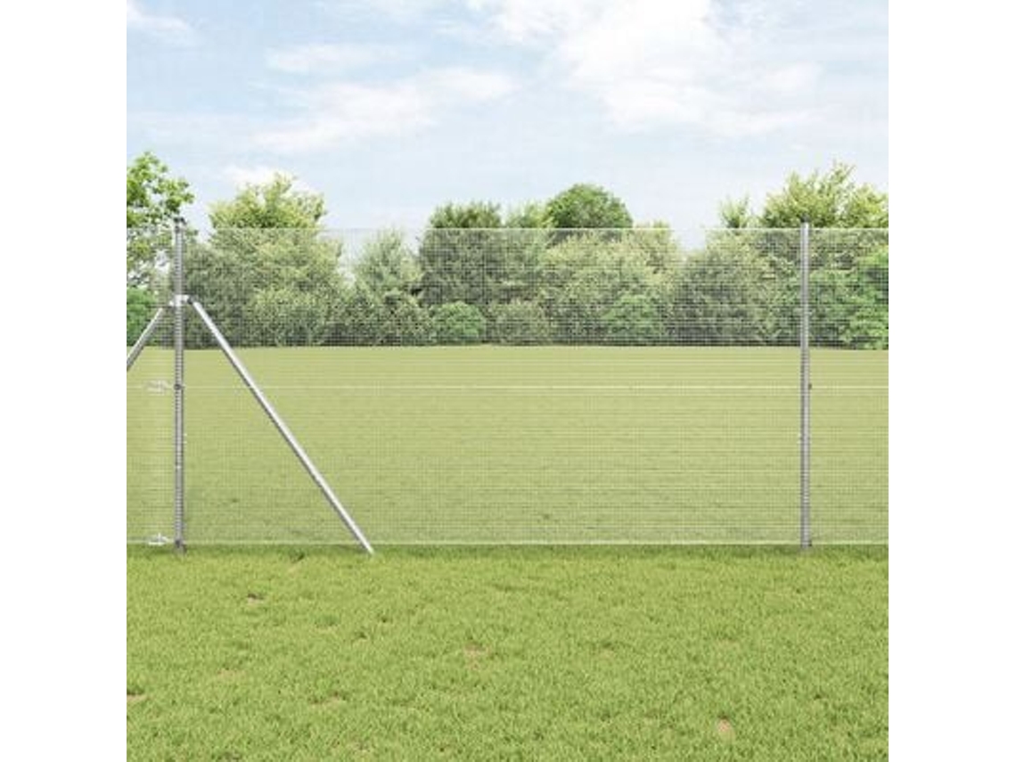 Cerca de alambre soldado de 1,2 x 10 m, acero galvanizado, Wsd238412, Lovely Home
