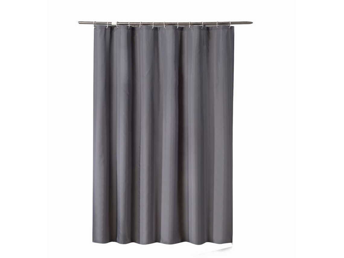 Alfombrilla De Baño Gris Oscuro De 80 Cm X 180 Cm, Impermeable, 100 % Poliéster Suave.