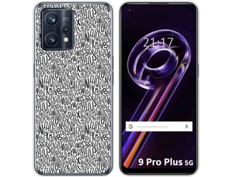 Carcasa para Realme 9 Pro Plus 5G TUMUNDOSMARTPHONE Dibujos Letras Multicolor