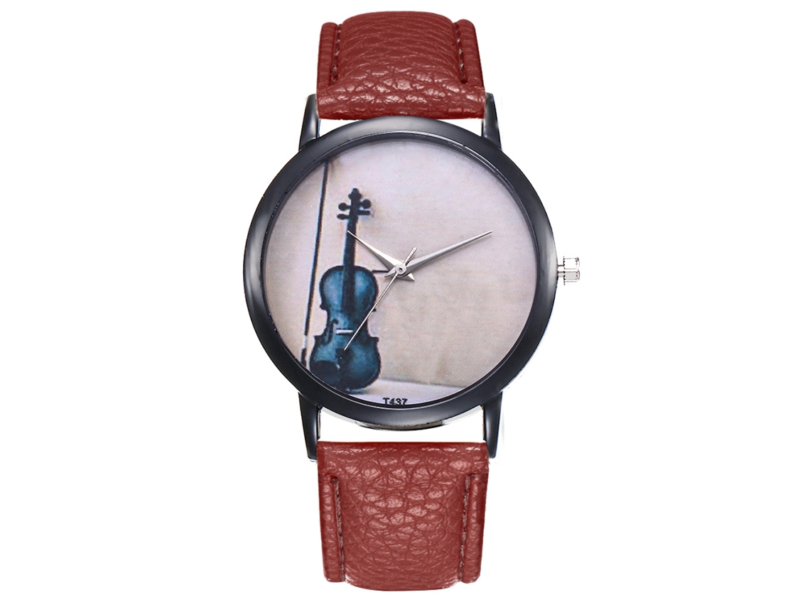 Reloj De Pulsera Redondo De Cuarzo Zhoulianfa F-391-x Con Estampado De Cocodrilo (rojo)