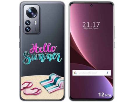 Carcasa para Xiaomi 12 Pro 5G TUMUNDOSMARTPHONE Dibujos Transparente Summer Multicolor
